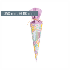 Schultüte Happy Hippie | mehrfarbig, pastell