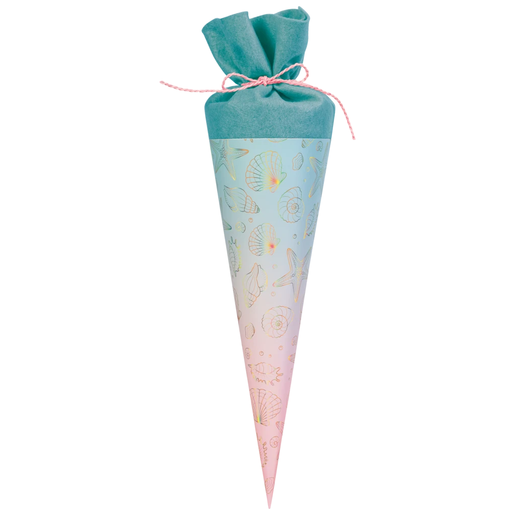 Schultüte Sunny Ocean | gold/mehrfarbig, pastell