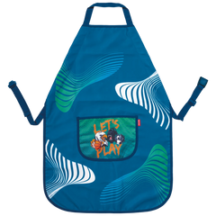 Kinderschürze Sporty Animals | blau/mehrfarbig