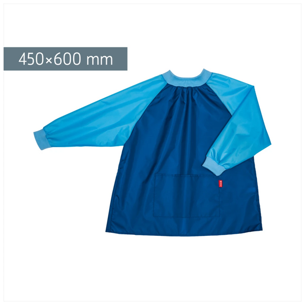Kinderschürze mit Ärmeln | blau