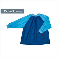 Kinderschürze mit Ärmeln | blau