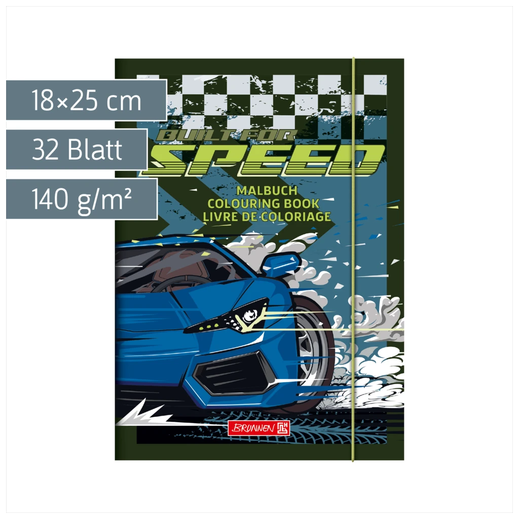 Ausmalheft Fast Wheels | 32 Blatt