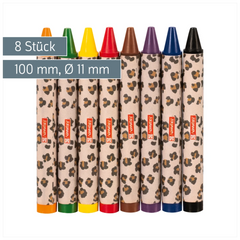 Wachsmalstifte-Set Sweet Wild Cat | 8 Stück