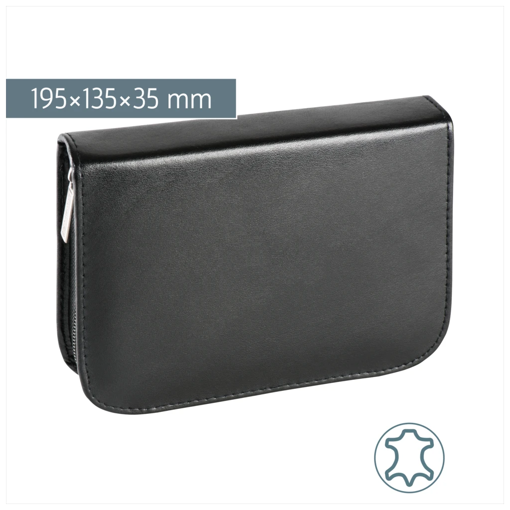 Federmäppchen | 1 Klappe(n), schwarz