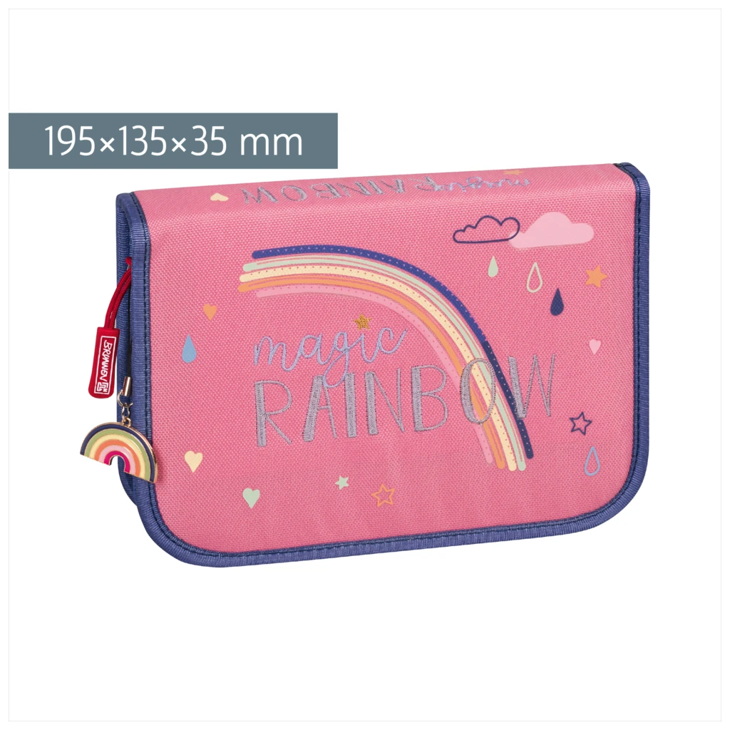 Federmäppchen Magic Rainbow | 2 Klappe(n), rosa