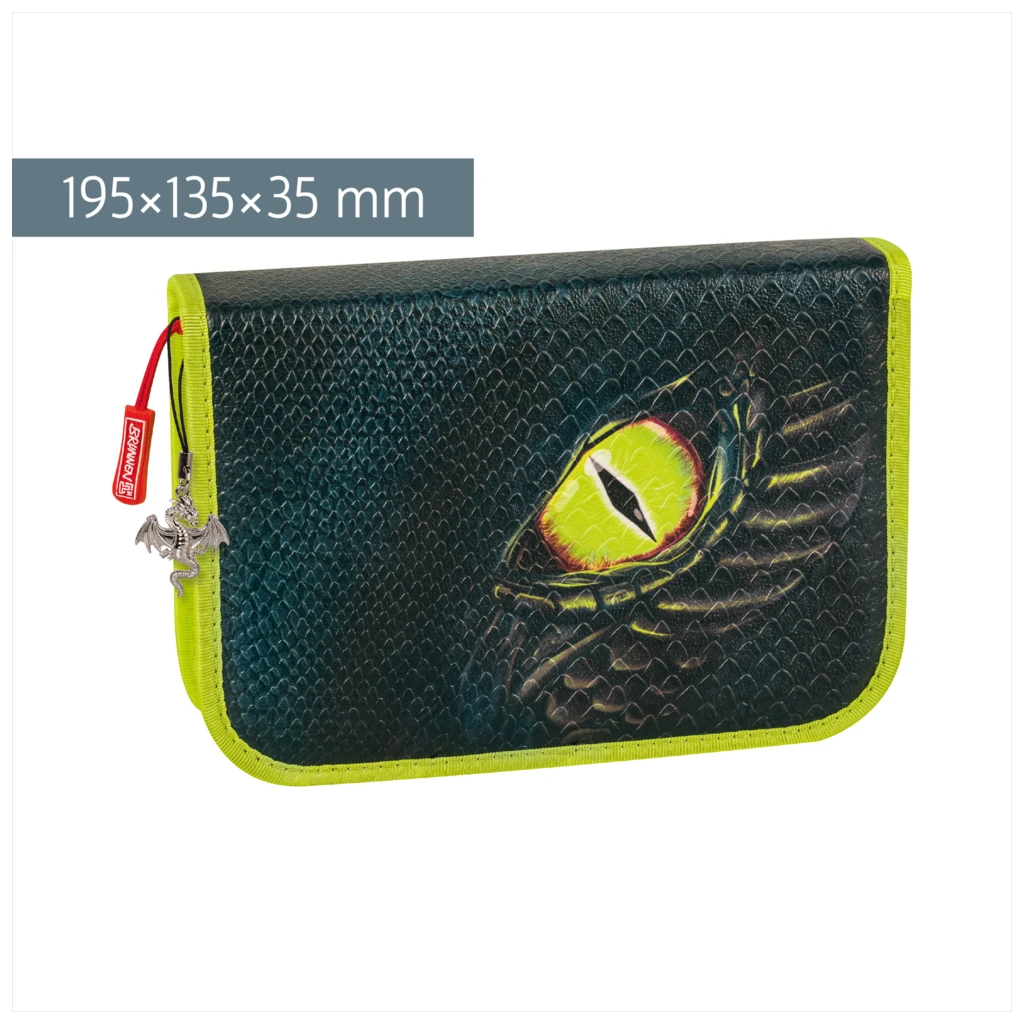 Federmäppchen Drago | 2 Klappe(n), schwarz