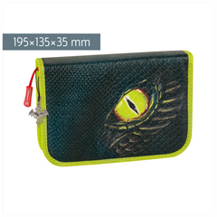 Federmäppchen Drago | 2 Klappe(n), schwarz
