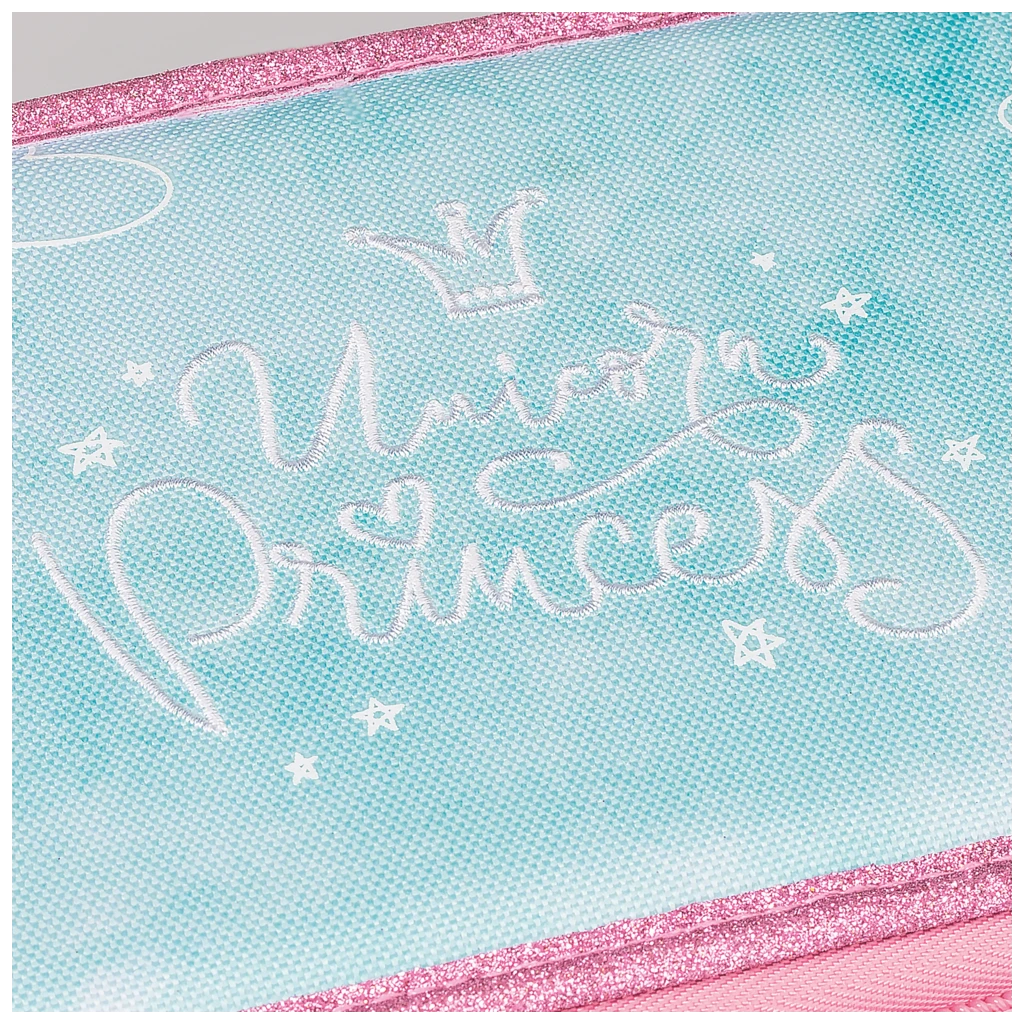 Federmäppchen Unicorn Princess | 3 Reißverschlüsse, türkis