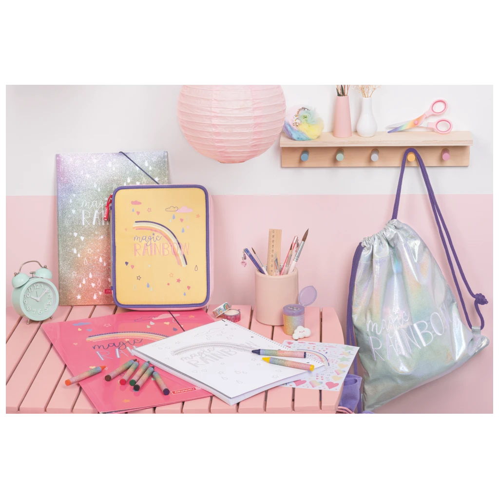 Sportbeutel Magic Rainbow | violett/mehrfarbig
