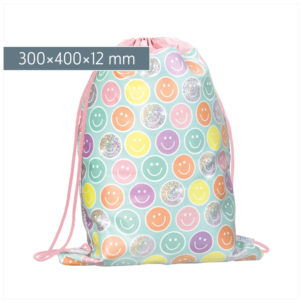 Sportbeutel Happy Hippie | rosa/mehrfarbig, pastell