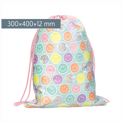 Sportbeutel Happy Hippie | rosa/mehrfarbig, pastell