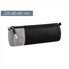 Schlampermäppchen s'maepp M „Grey“ | hellgrau/schwarz