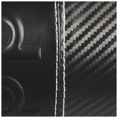 Schlampermäppchen s'maepp M „Carbon“ | schwarz/silber