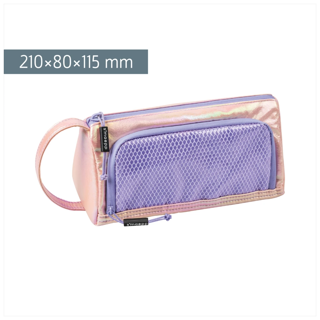 Schlampermäppchen s'maepp L „Rainbow“ | rosa/lila