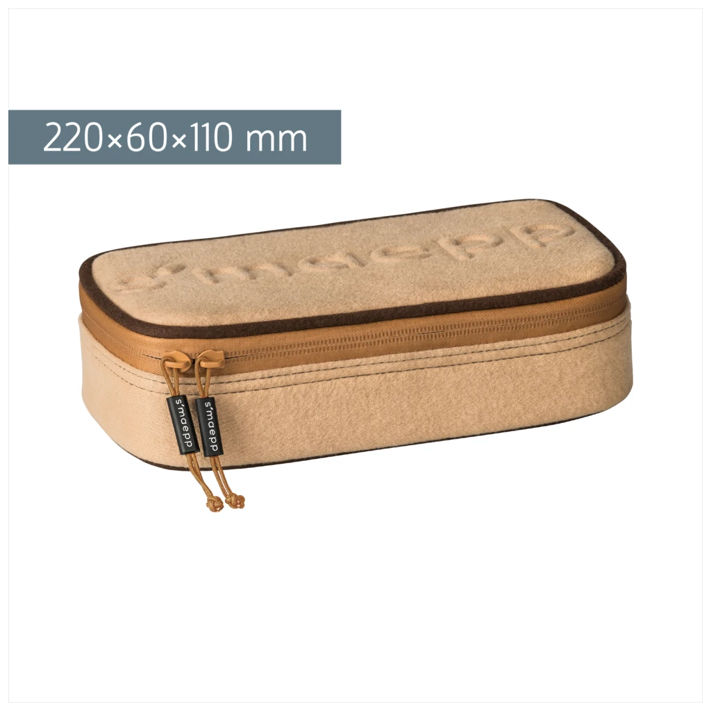 Schlampermäppchen s'maepp XL „Mocha“ | 1 Klappe(n), beige