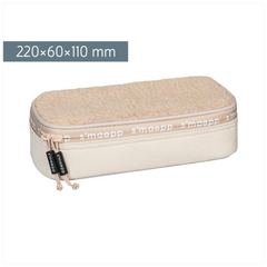 Schlampermäppchen s'maepp XL „Plüsch“ | 1 Klappe(n), beige