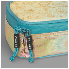 Schlampermäppchen s'maepp XL Sunny Ocean | 1 Klappe(n), gold irisierend/mehrfarbig, pastell