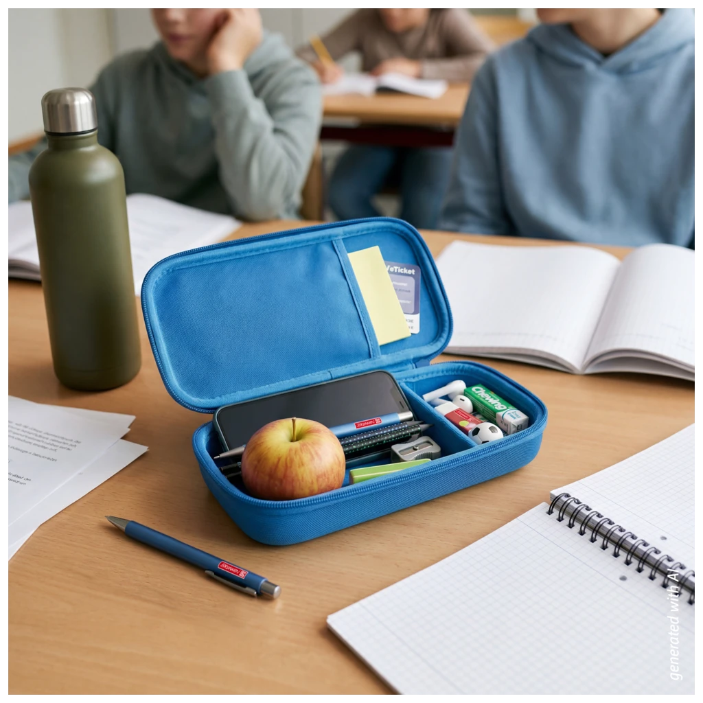 Schlampermäppchen s'maepp XL Hardcase Colour Code | 1 Klappe(n), azur