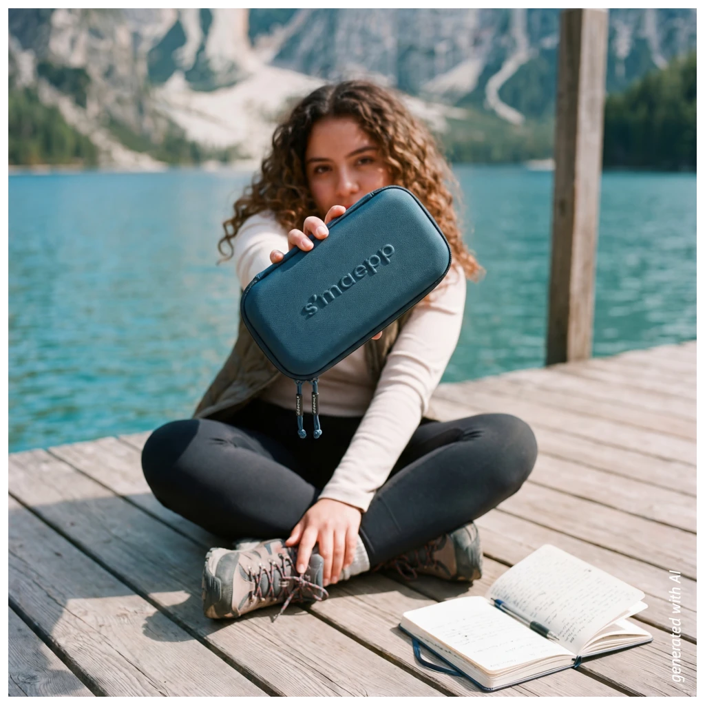 Schlampermäppchen s'maepp XL Hardcase Colour Code | 1 Klappe(n), denim