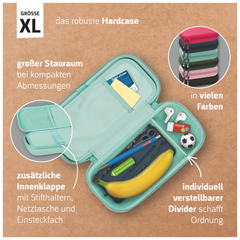 Schlampermäppchen s'maepp XL Hardcase Colour Code | 1 Klappe(n), kiwi