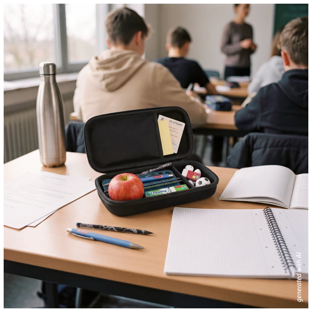 Schlampermäppchen s'maepp XL Hardcase Colour Code | 1 Klappe(n), onyx