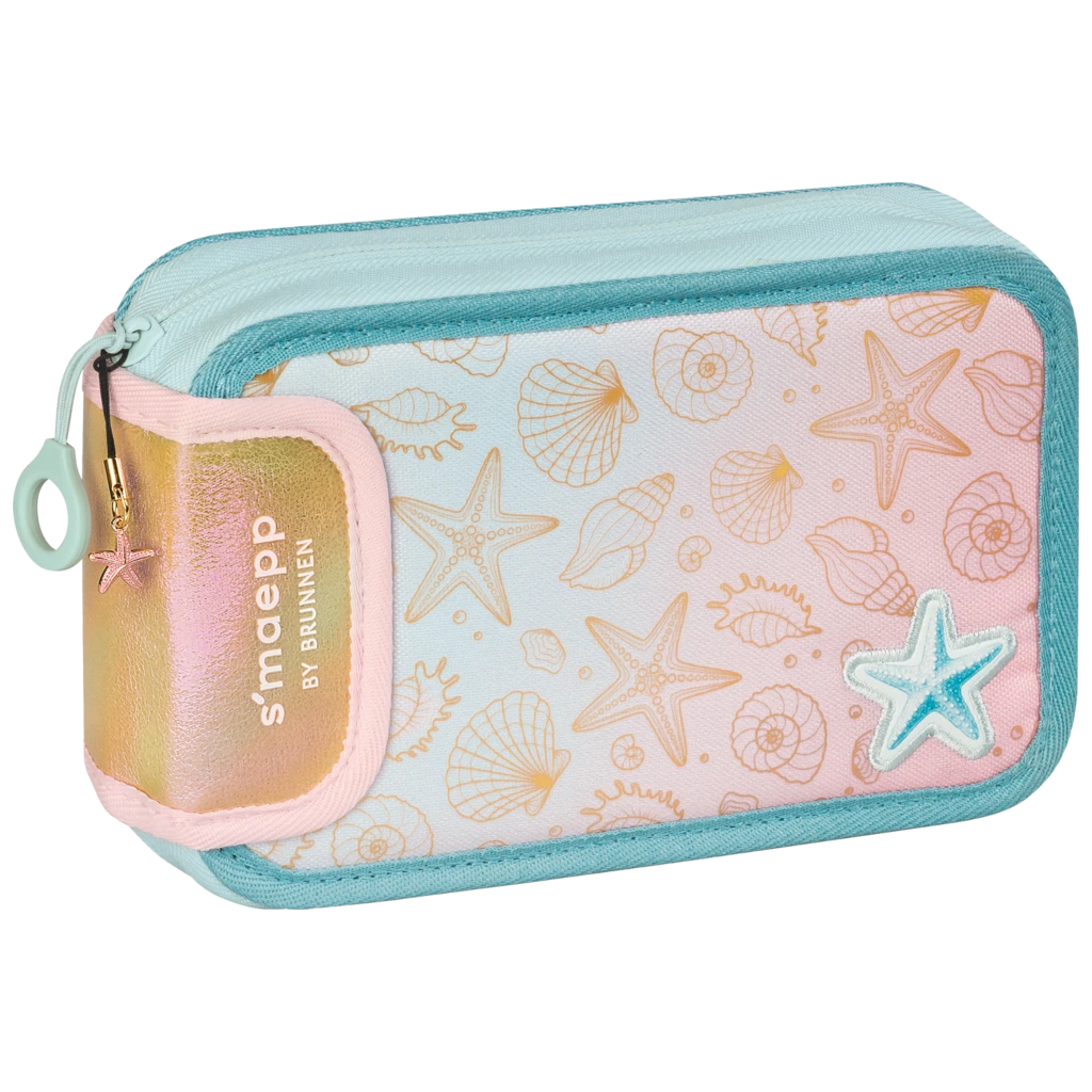 Federmäppchen s'maepp Sunny Ocean | gold irisierend/mehrfarbig, pastell