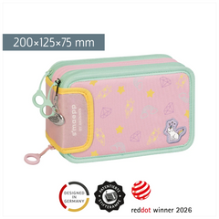 Federmäppchen s'maepp „Sweet Unicorn“ | 3 Reißverschlüsse, mehrfarbig, pastell
