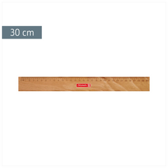 Holzlineal | 30 cm, braun
