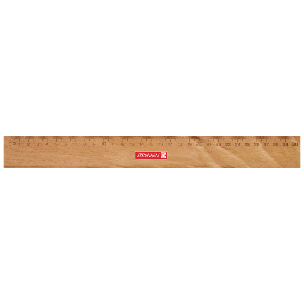 Holzlineal | 30 cm, braun