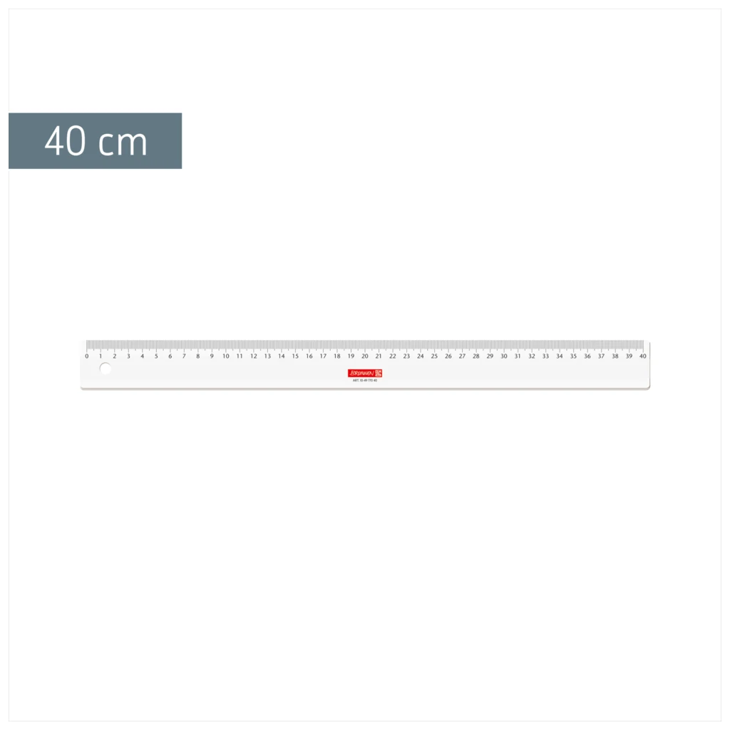 Lineal | 40 cm, glasklar