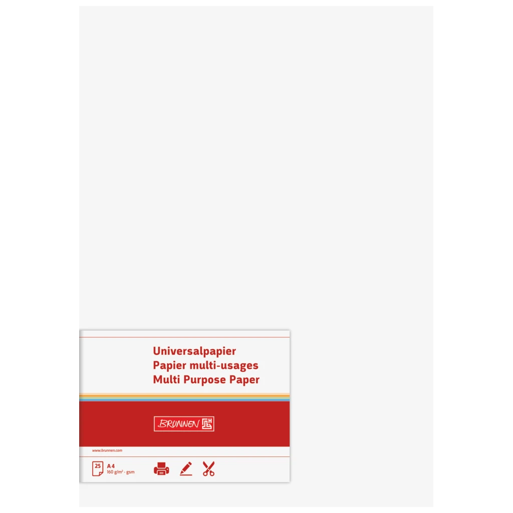Multifunktionspapier Universalpapier | A4, 160 g/m², weiß, 25 Blatt