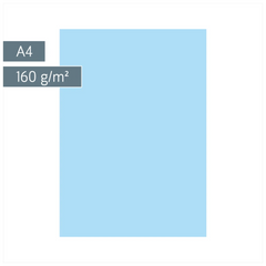 Multifunktionspapier Universalpapier | A4, 160 g/m², hellblau, 25 Blatt