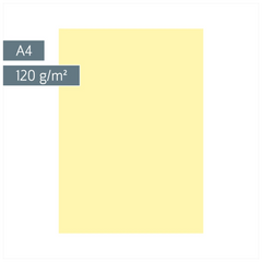 Multifunktionspapier Universalpapier | A4, 120 g/m², hellgelb, 35 Blatt