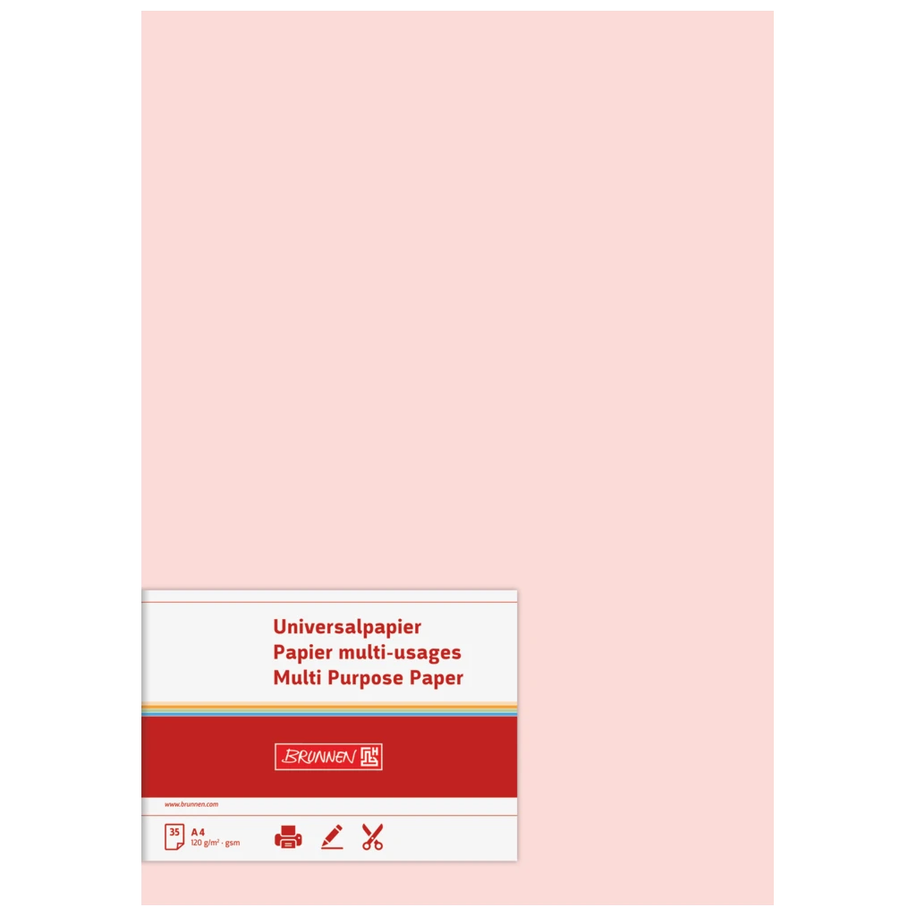 Multifunktionspapier Universalpapier | A4, 120 g/m², rosé, 35 Blatt