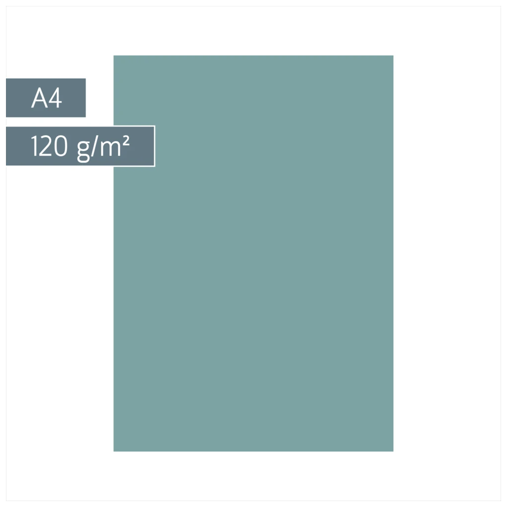 Multifunktionspapier Universalpapier | A4, 120 g/m², petrol, 35 Blatt