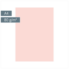 Multifunktionspapier Universalpapier | A4, 80 g/m², rosé, 50 Blatt