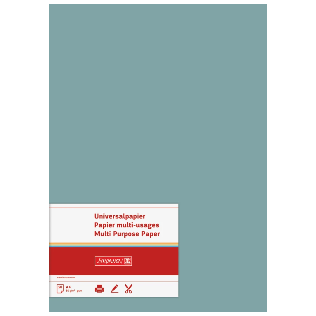 Multifunktionspapier Universalpapier | A4, 80 g/m², petrol, 50 Blatt