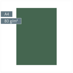 Multifunktionspapier Universalpapier | A4, 80 g/m², moosgrün, 50 Blatt
