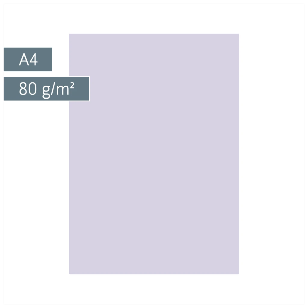 Multifunktionspapier Universalpapier | A4, 80 g/m², lilac, 50 Blatt