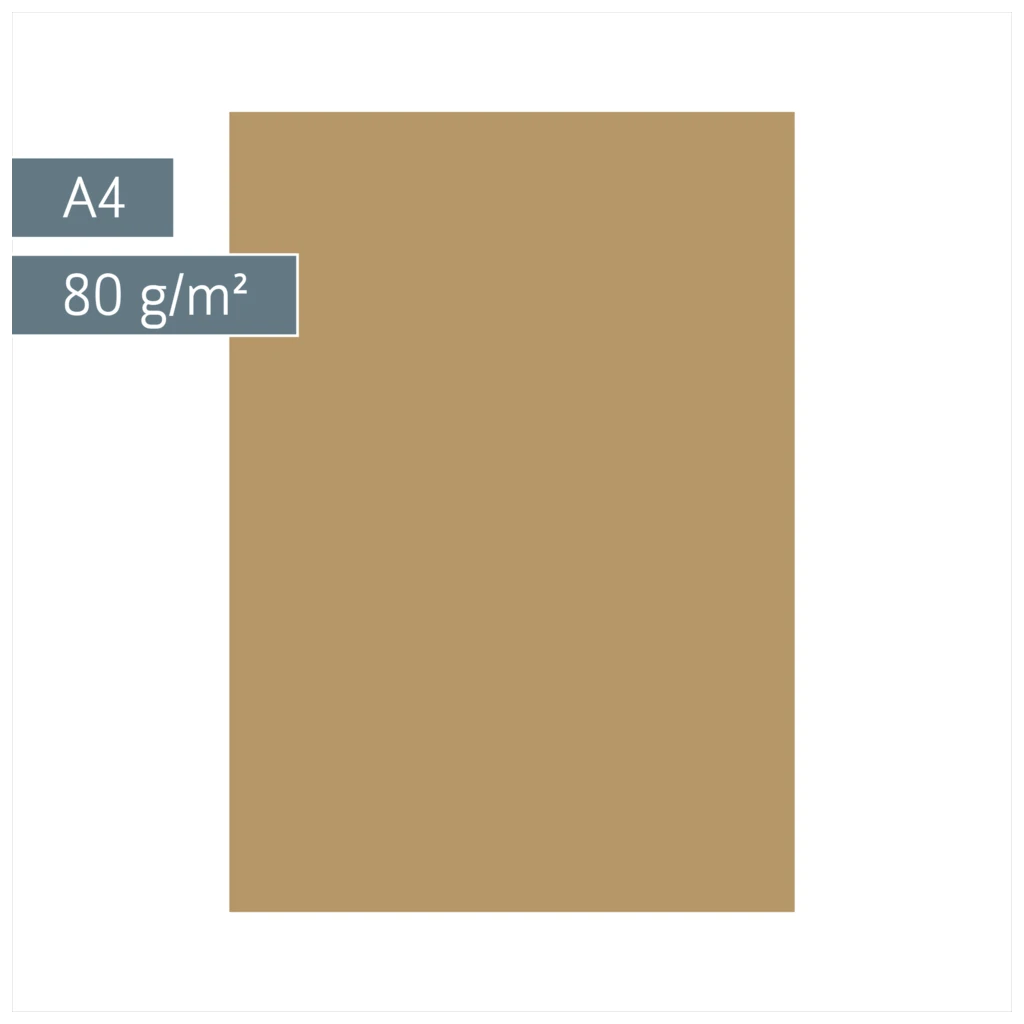 Multifunktionspapier Universalpapier | A4, 80 g/m², sand, 50 Blatt