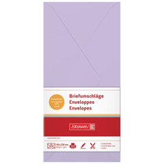Briefumschläge Universalpapier | DIN lang, 80 g/m², flieder, 10 Stück