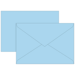 Briefumschläge Universalpapier | C6, 80 g/m², hellblau, 10 Stück