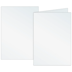 Klappkarten Universalpapier | A6, 105×150 mm, 160 g/m², perlweiß, 10 Stück