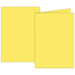 Klappkarten Universalpapier | A6, 105×150 mm, 160 g/m², gelb, 10 Stück