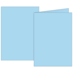 Klappkarten Universalpapier | A6, 105×150 mm, 160 g/m², hellblau, 10 Stück