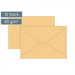Briefumschläge Universalpapier | C5, 80 g/m², honig, 10 Stück