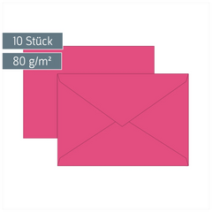 Briefumschläge Universalpapier | C5, 80 g/m², fuchsia, 10 Stück