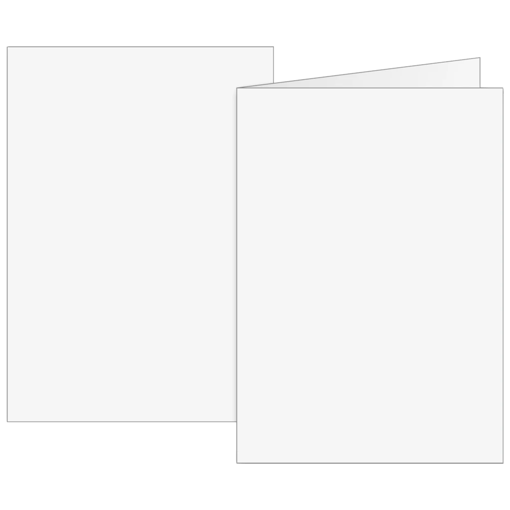 Klappkarten Universalpapier | B6, 200 g/m², weiß, 10 Stück