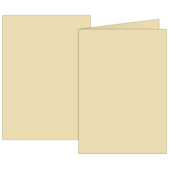 Klappkarten Universalpapier | B6, 200 g/m², chamois, 10 Stück