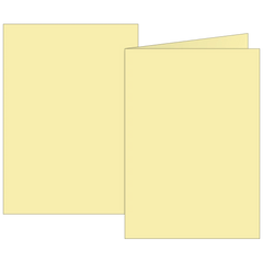 Klappkarten Universalpapier | B6, 200 g/m², hellgelb, 10 Stück